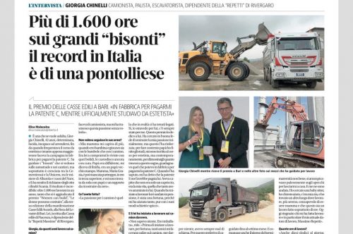 Una Piacentina vince ai Cassa Edile Awards 2021