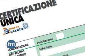 Certificazione Unica, Redditi 2023